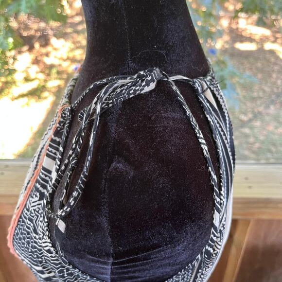 THML Black And White Printed Boho Maxi Dress Size M - Picture 8 of 12